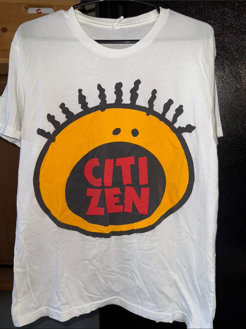 RARE White Graphic 'CITIZEN' Band Tee with All That Artwork